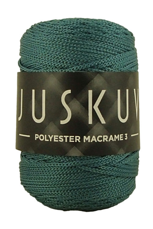 Polyester macrame Juskuv 24 - petróleum