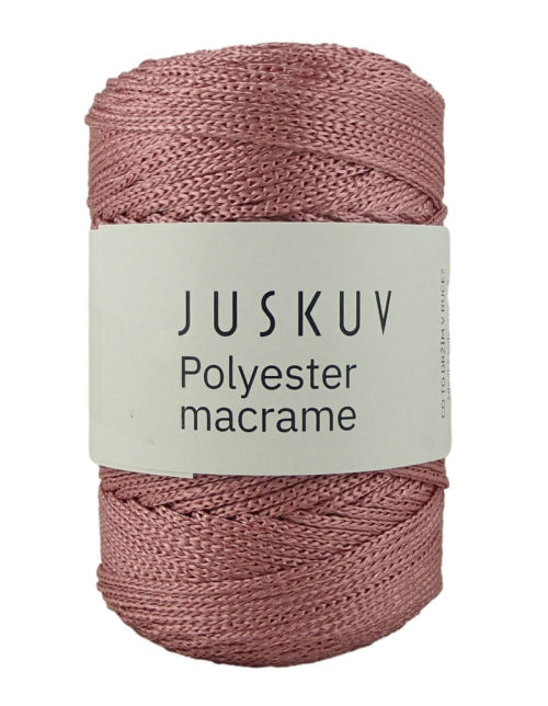 Polyester macrame Juskuv 03 - vénrózsaszín