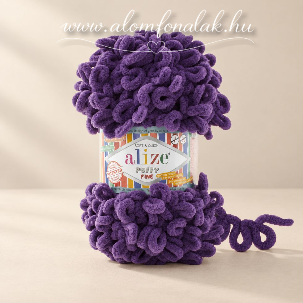 Alize Puffy Fine 44 - sötétlila