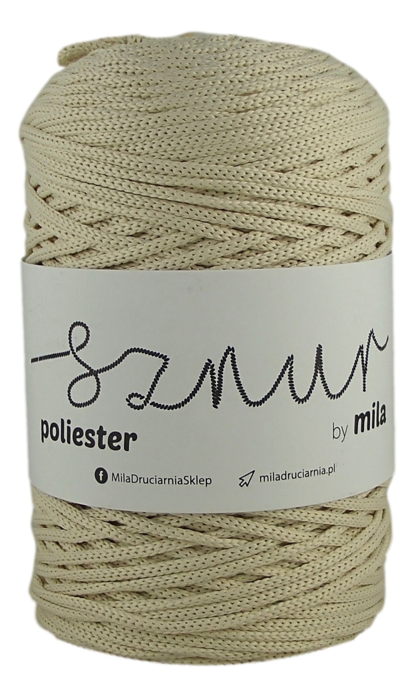 Polyester Sznur 3 mm - 29 világos  bézs