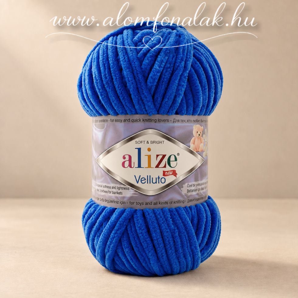 Alize Velluto 141 - királykék