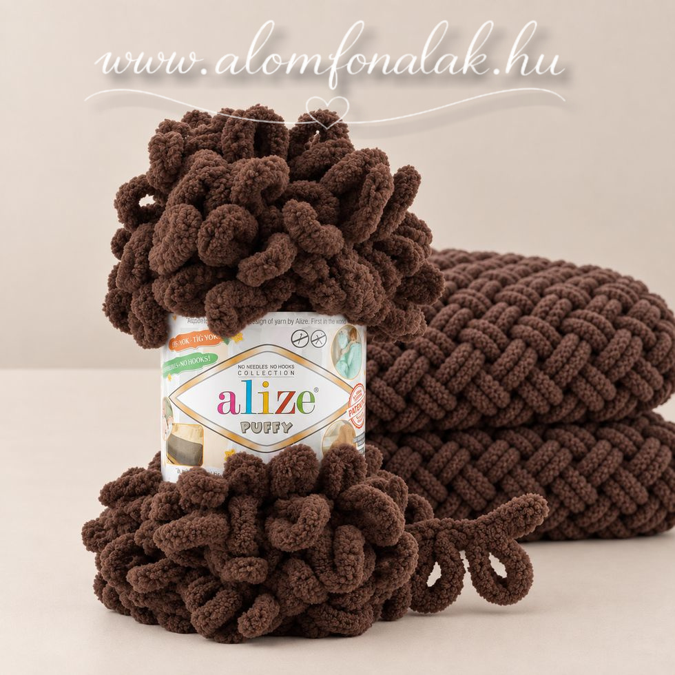 Alize Puffy 493 - sötétbarna