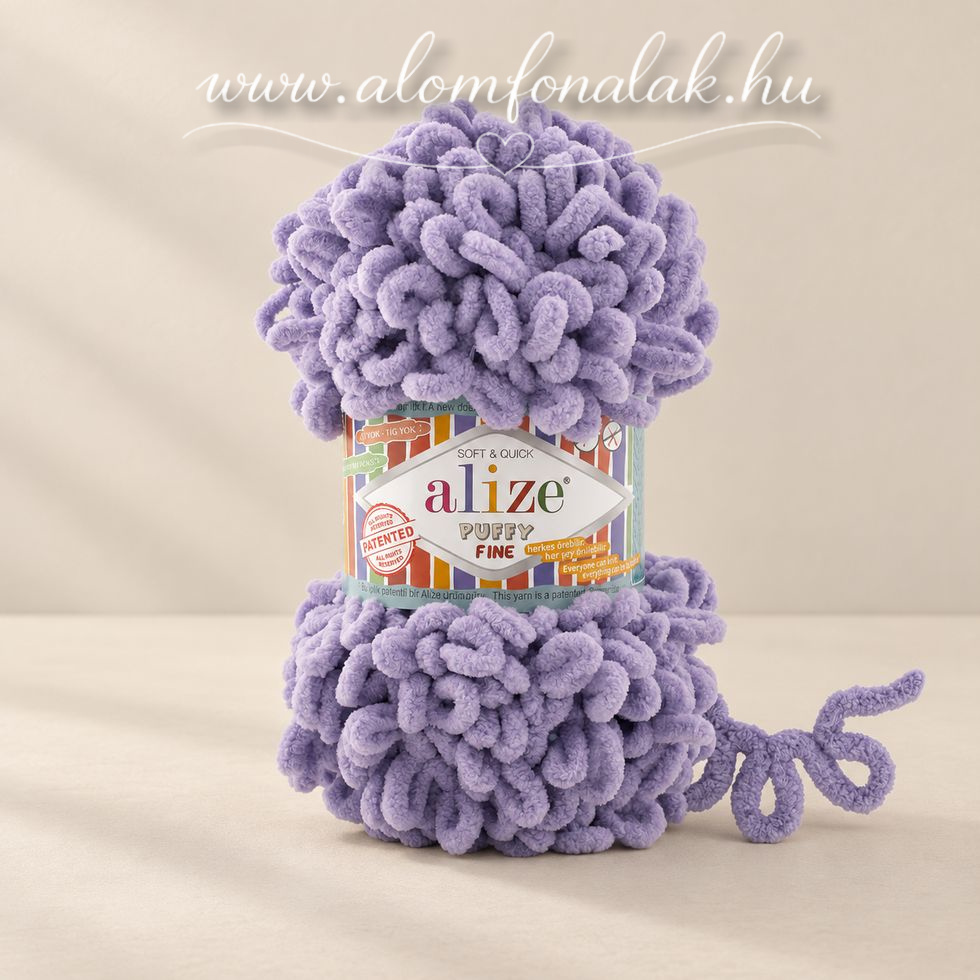 Alize Puffy Fine 166 - világos lila