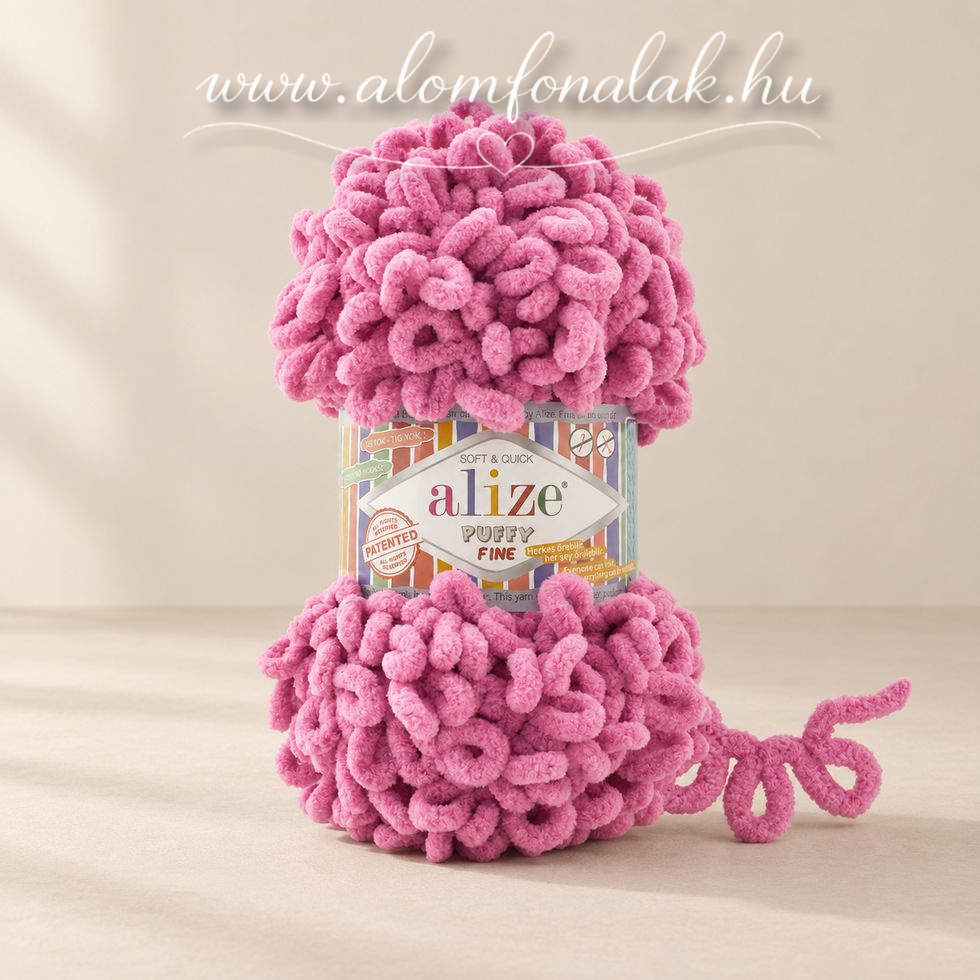 Alize Puffy Fine 178 - rózsaszín