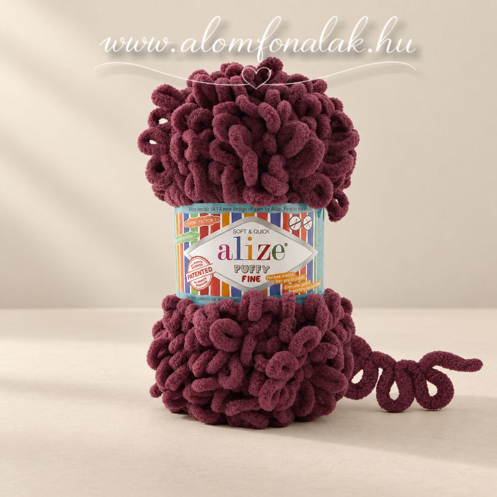 Alize Puffy Fine 956 - borszínü