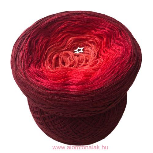3 szálú Álomfonal Red Ombre 500 m