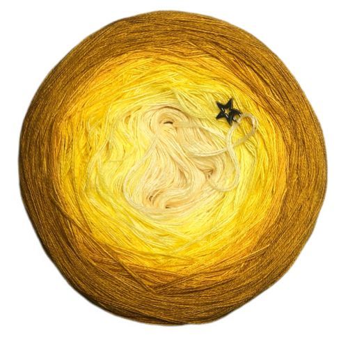 3 szálú Álomfonal Yellow Ombre 750 m