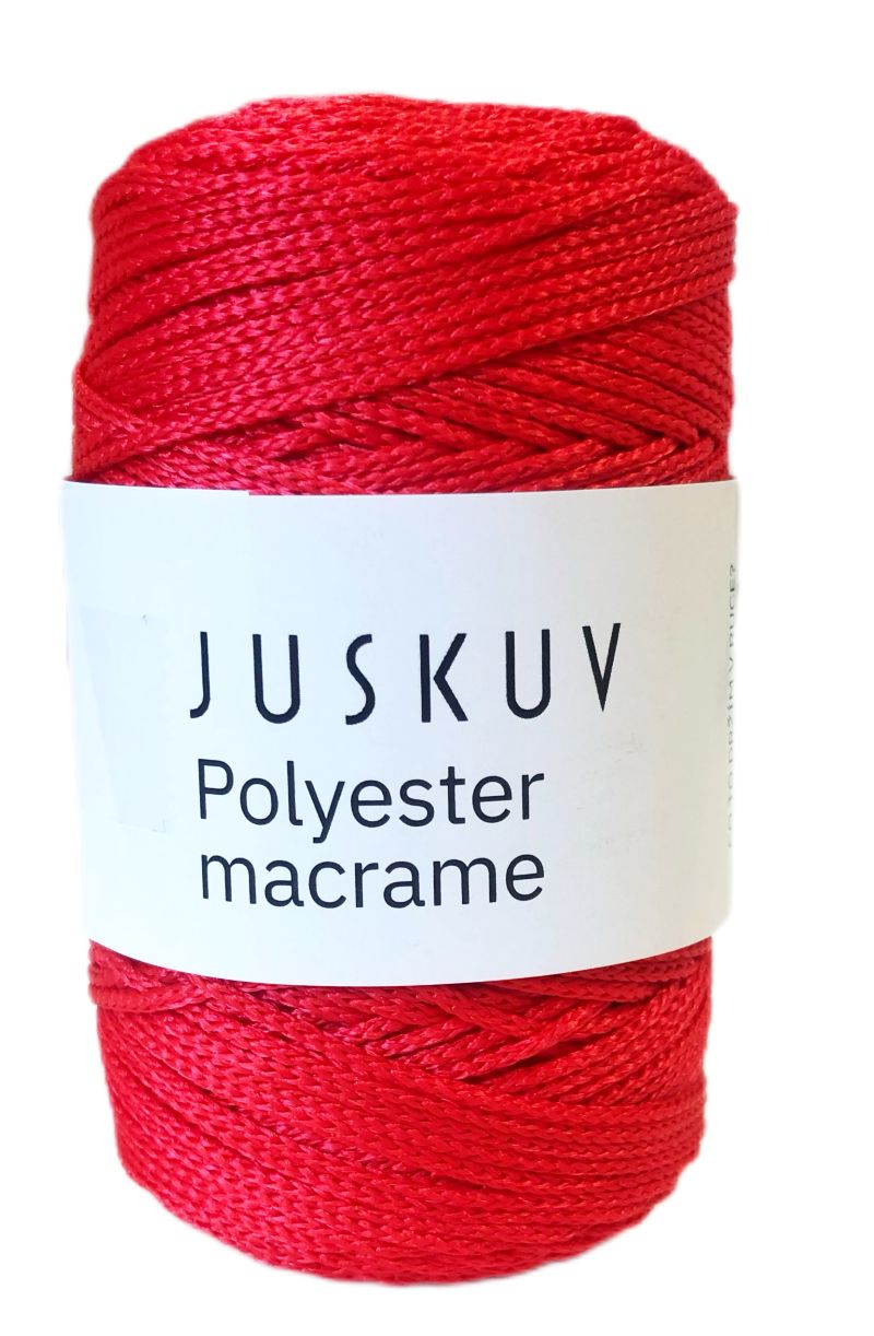 Polyester macrame Juskuv 14 - granátalma