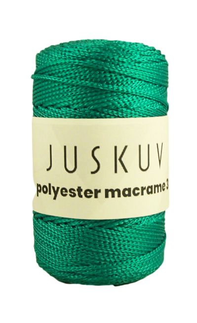 Polyester macrame Juskuv 26/2 - smaragd