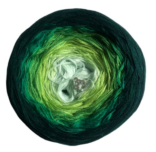 3 szálú Álomfonal Green Ombre 1200 m