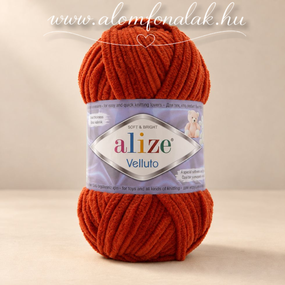 Alize Velluto 36 - tégla