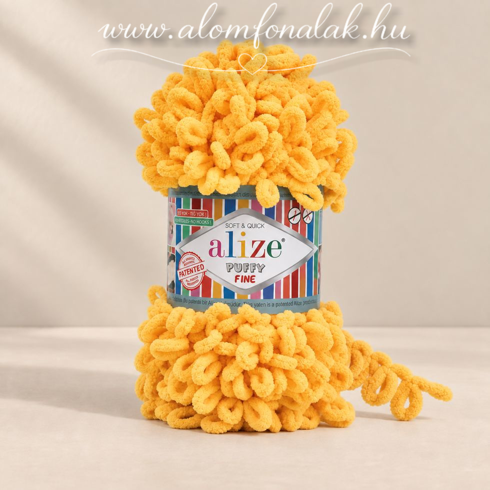 Alize Puffy Fine 216 - sárga