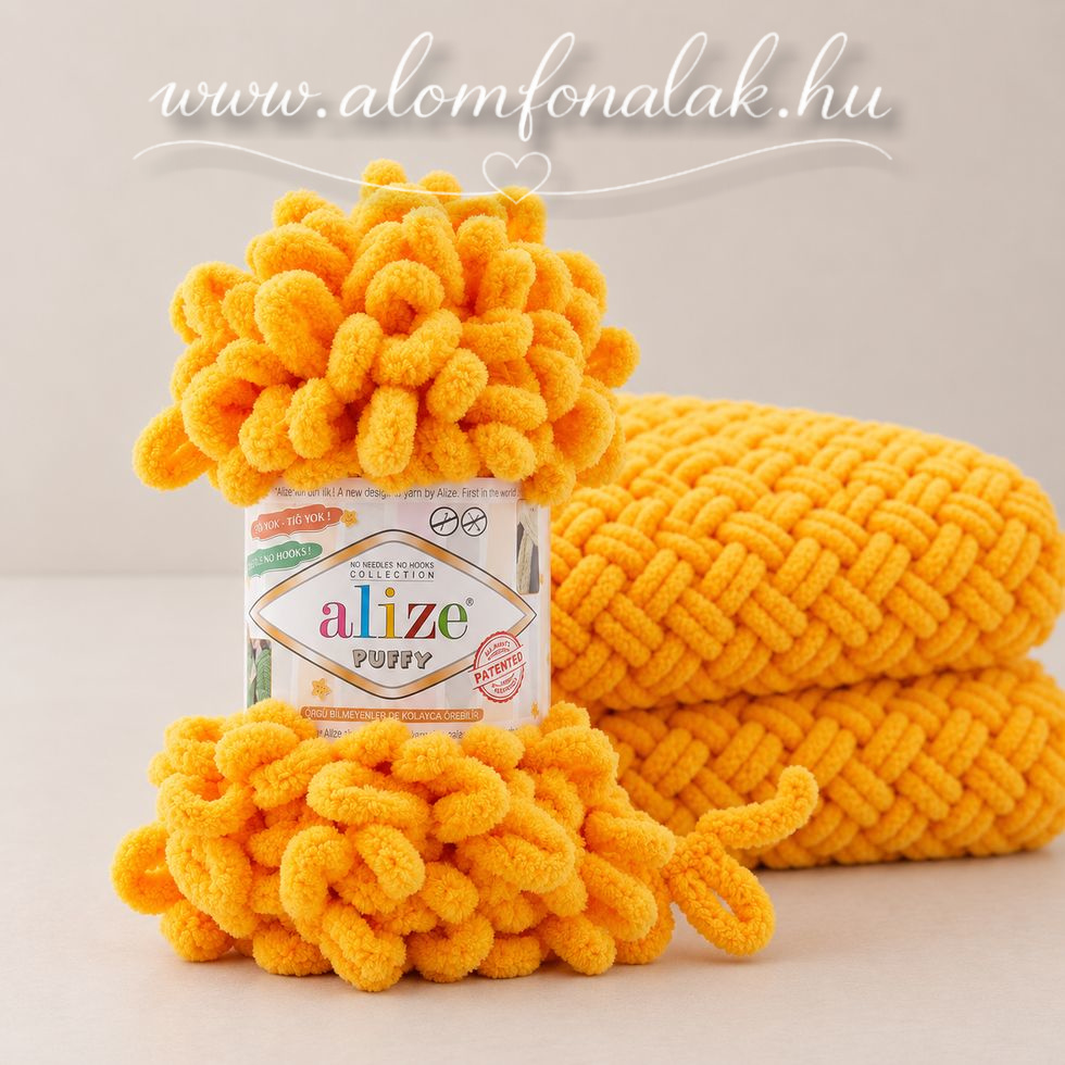 Alize Puffy 14 - sötét sárga