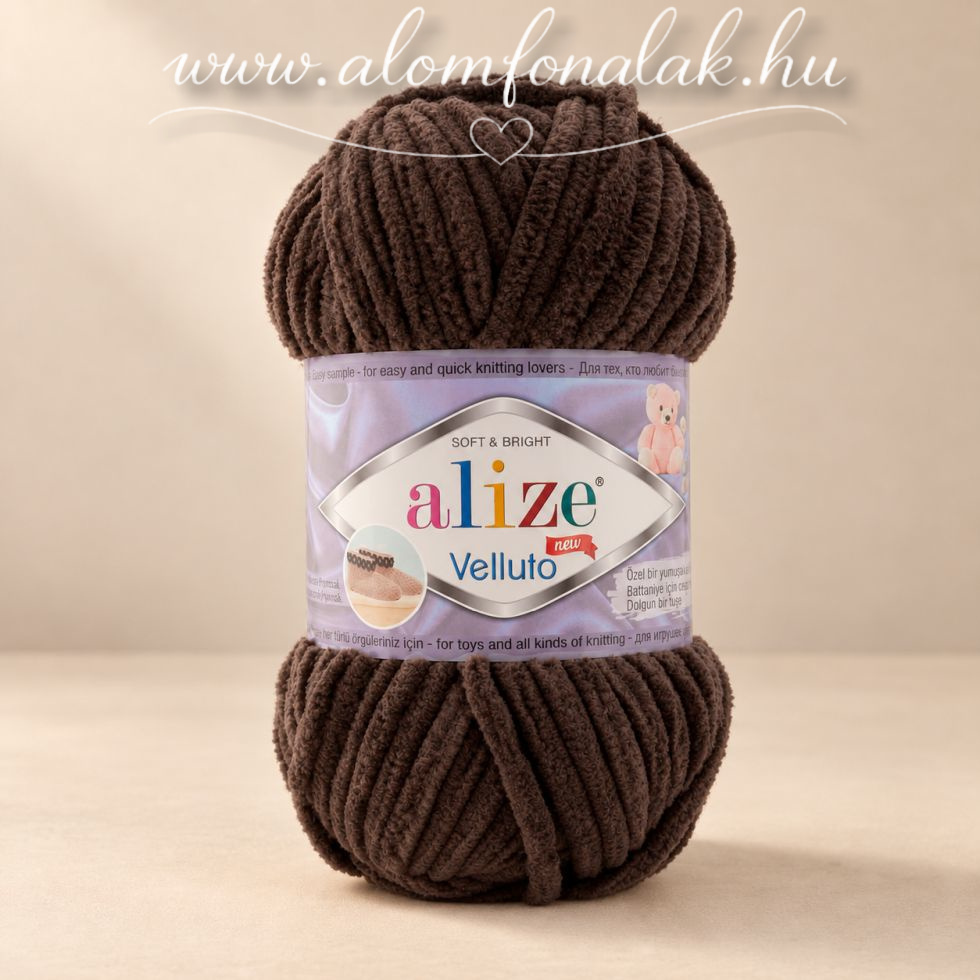 Alize Velluto 26 - csokoládé