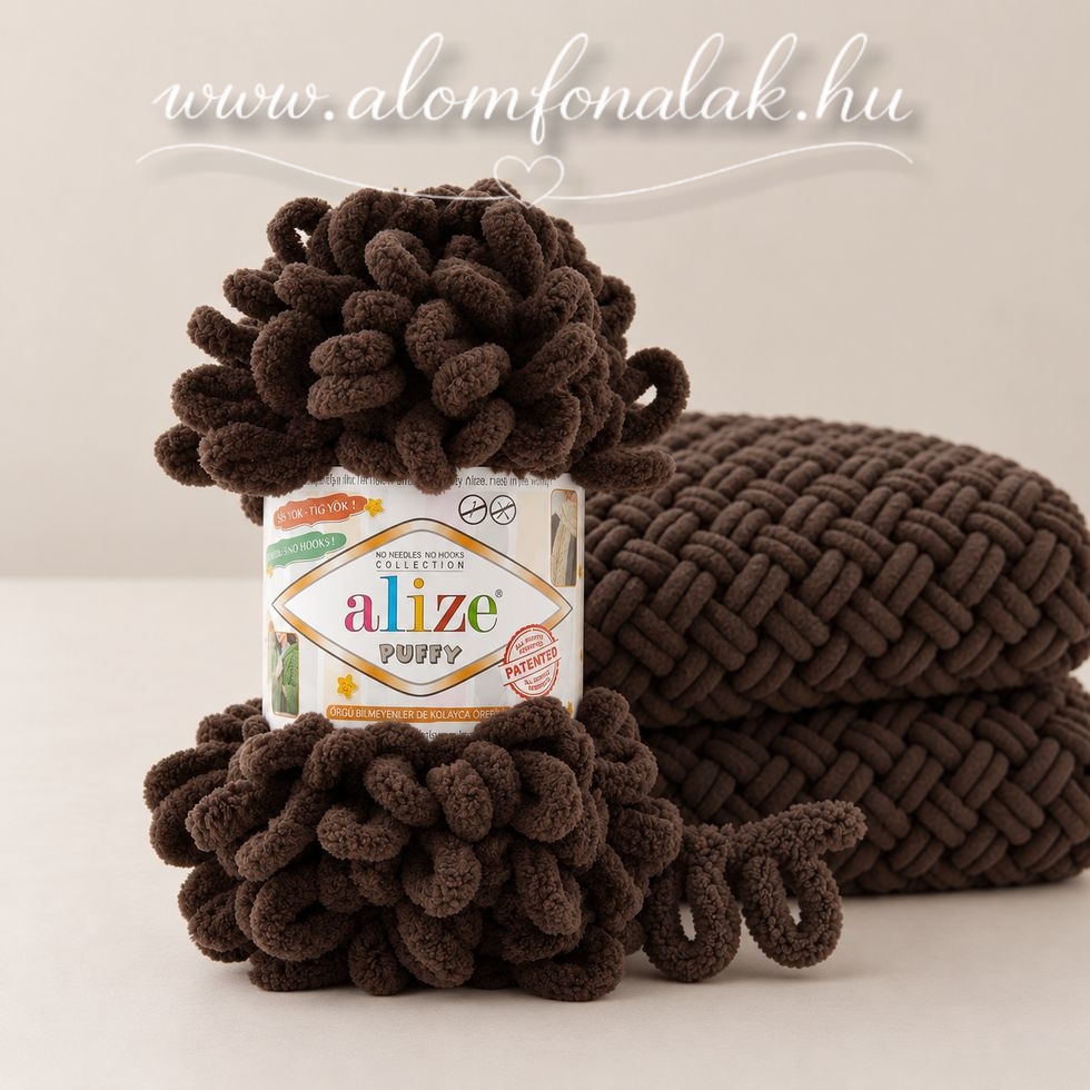 Alize Puffy 26 - sötét csokoládé