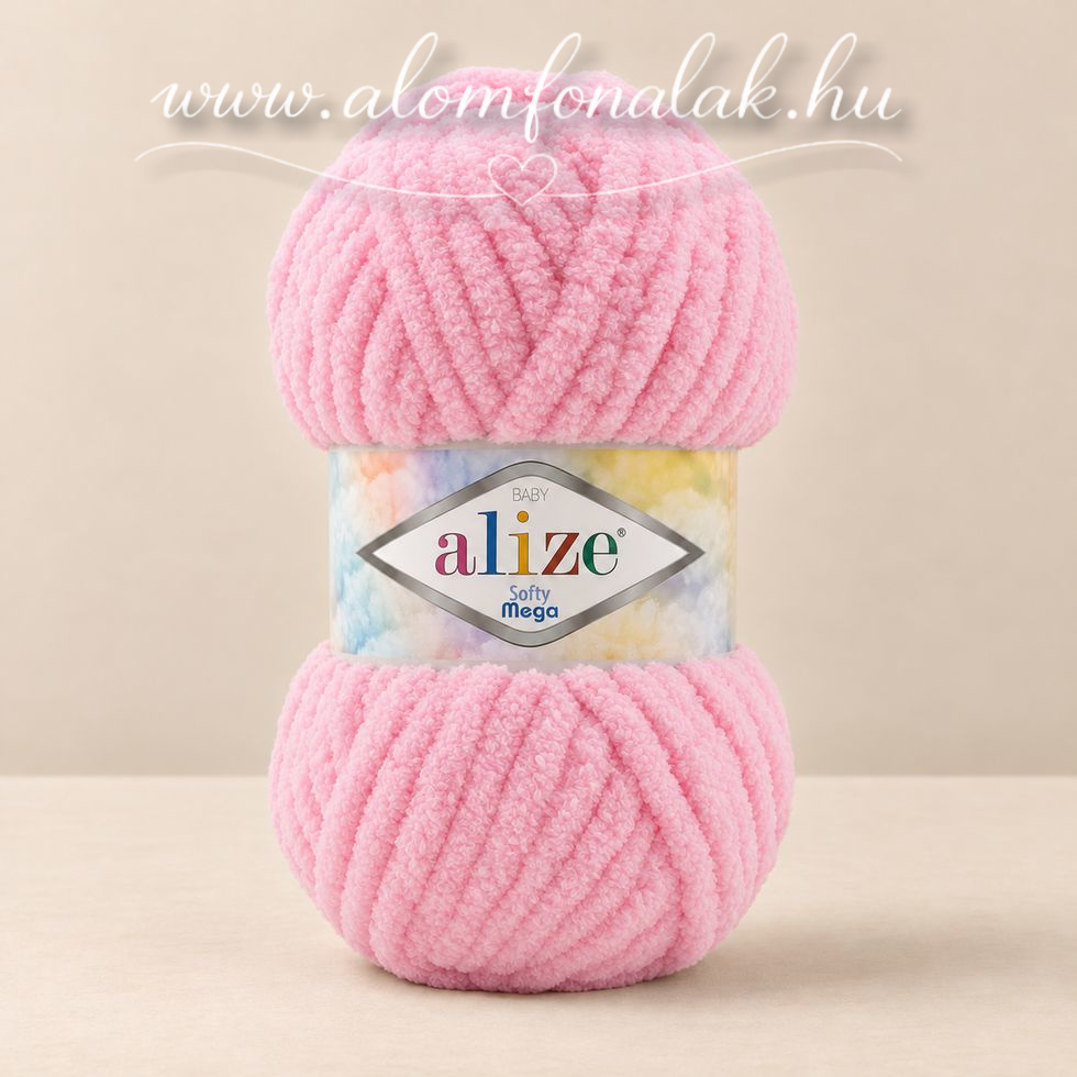 Alize Softy Mega 185 - cukorkarózsaszín
