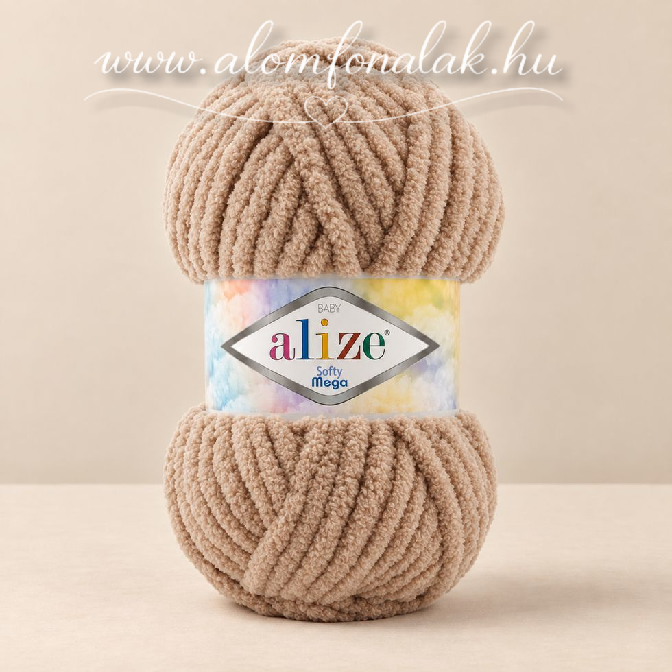 Alize Softy Mega 617 - mogyoróbarna