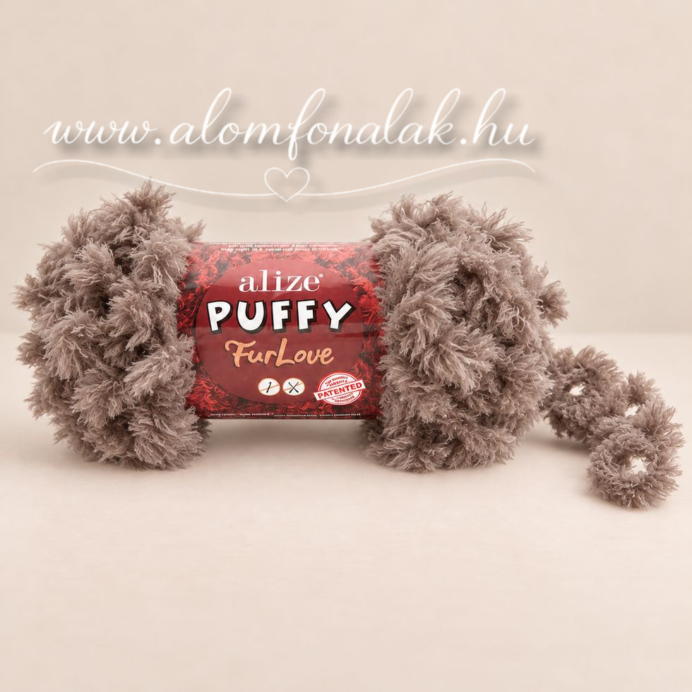 Alize Puffy Furlove 530 - szürkésbarna