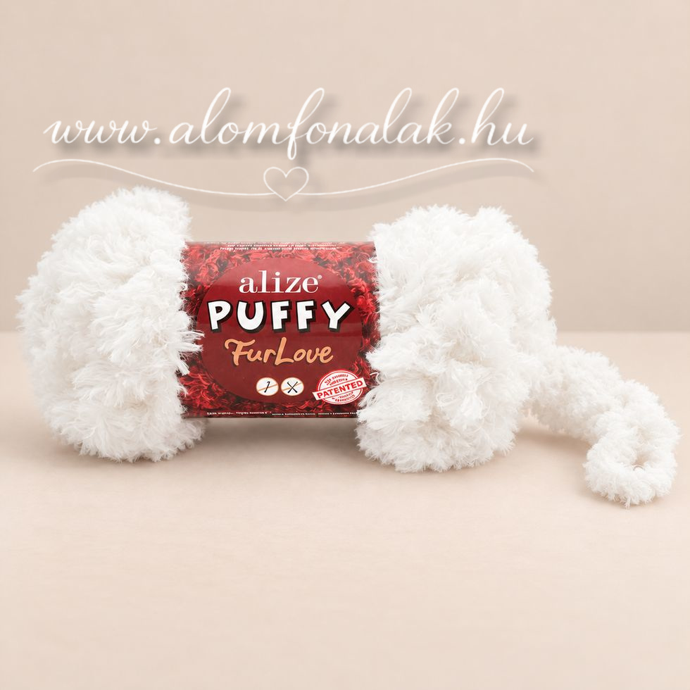 Alize Puffy Furlove 55 - fehér