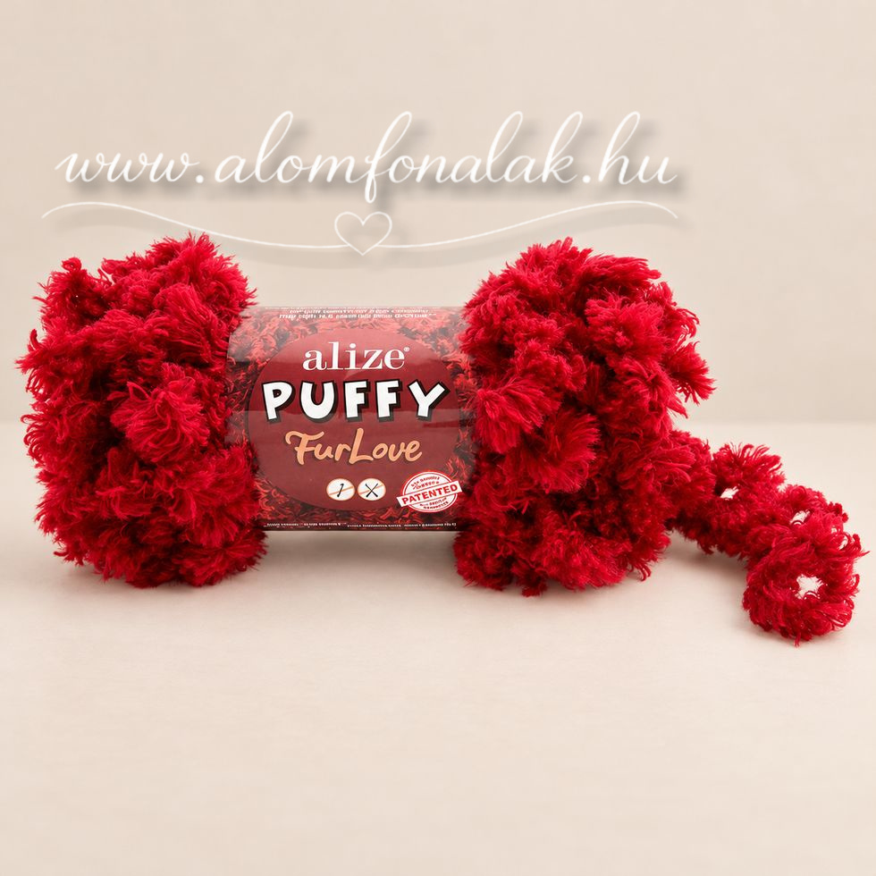 Alize Puffy Furlove 56 - piros