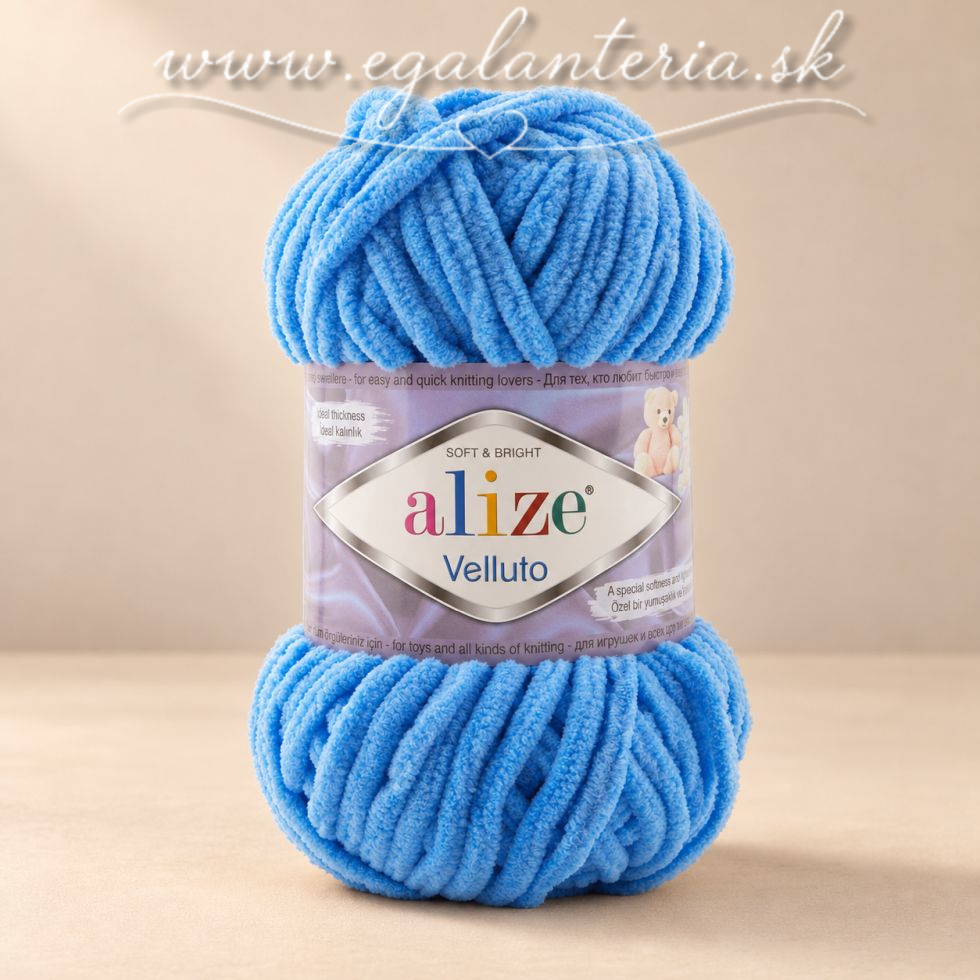 Alize Velluto 289 - égszínkék